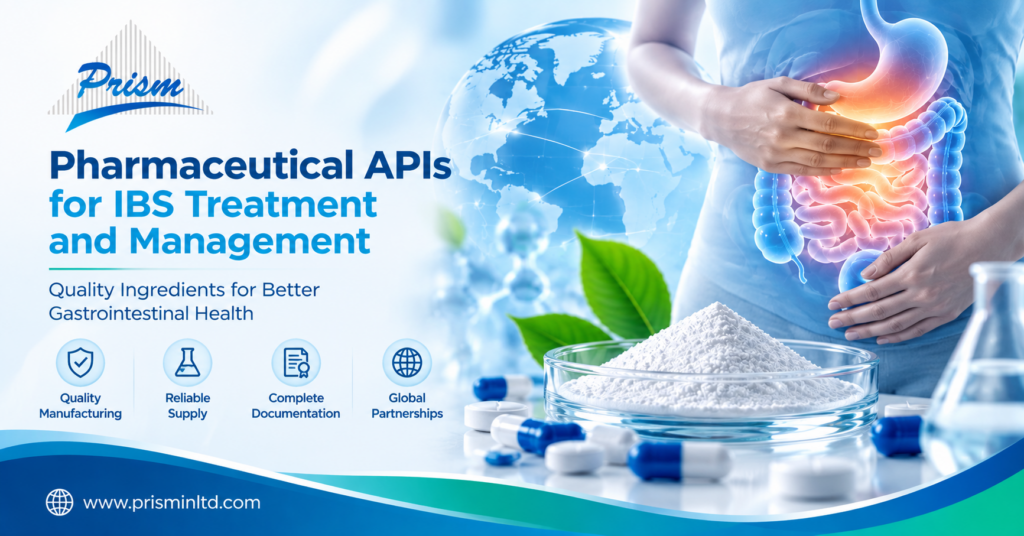 IBS pharmaceutical API manufacturing and gastrointestinal health